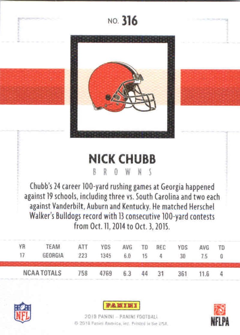 Amazon.com: 2018 Panini NFL Football #316 Nick Chubb Cleveland